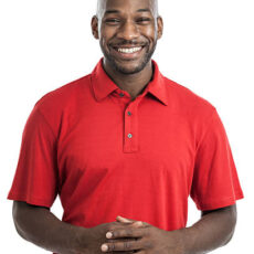 Portrait of a handsome late 20s black man isolated on a white background